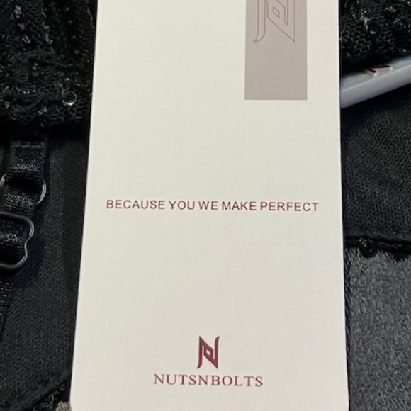 NutsnBolts Women's Black Sequined Spaghetti Strap Mini Cocktail Dress M NWT - Picture 4 of 10